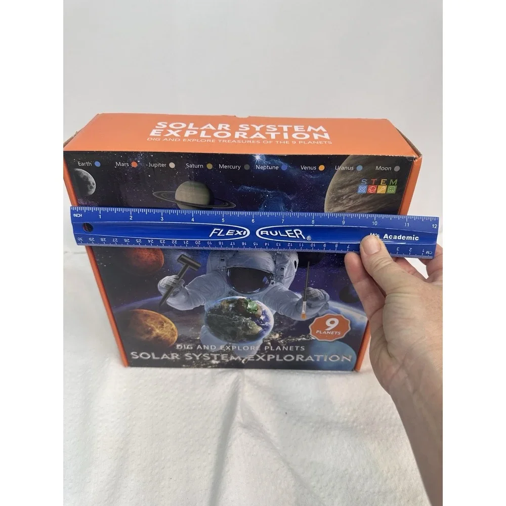 Gemstone Dig Kit, Dig up 72 Jewel Treasures from 9 Solar System Planets STEM New
